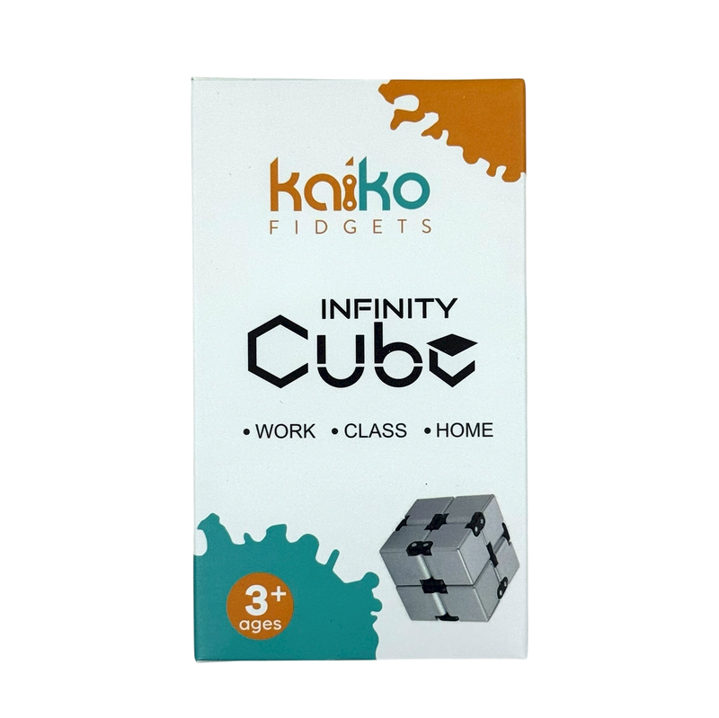 Silver Infinity Cube Fidget - 108 grams