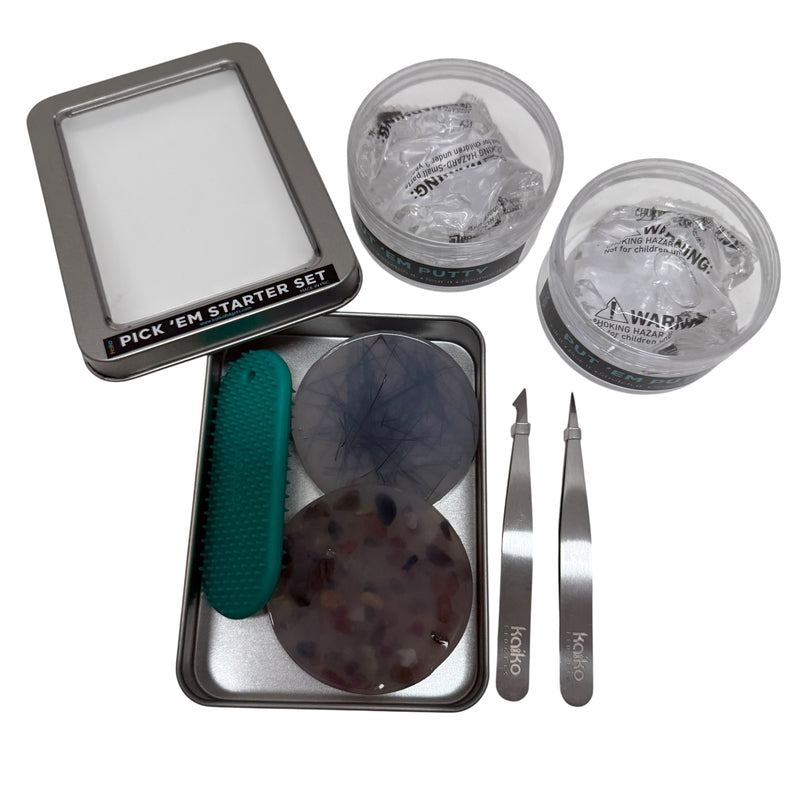 Pick 'Em Bundle 6  =  Pick 'Em Starter Set Tin  + Two Put 'Em Putty  -  Bundle & Save