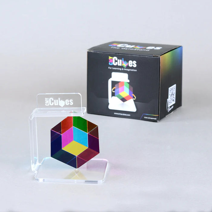 50MM CUBE用ジャイロスタンドディスプレイ - CMY Cubes