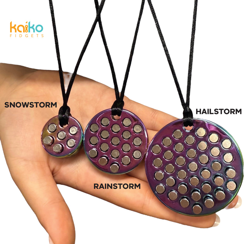 Rainstorm Necklace - - Unisex Wearable Sensory Support