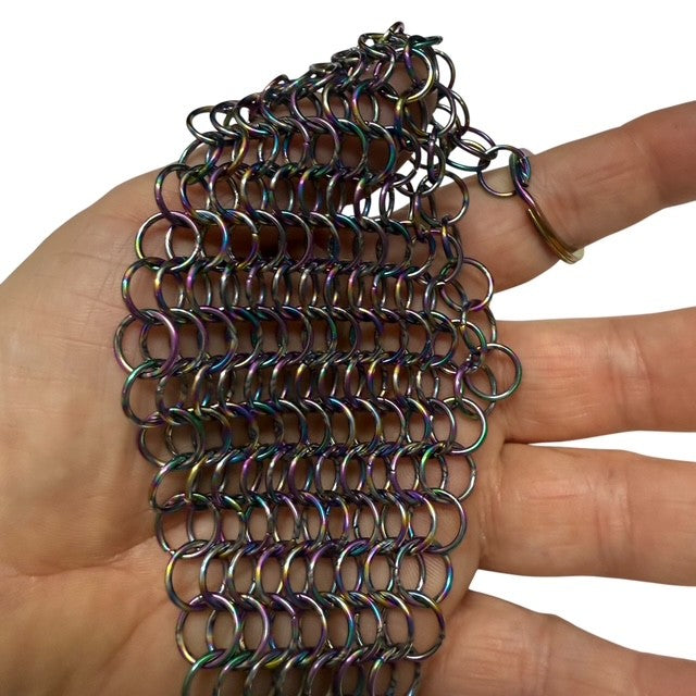 Rhomboid Hand Crafted Chain Maille Keyring
