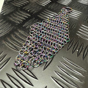 Rhomboid Hand Crafted Chain Maille Keyring