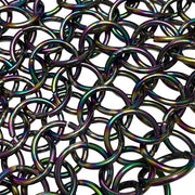 Rhomboid Hand Crafted Chain Maille Keyring