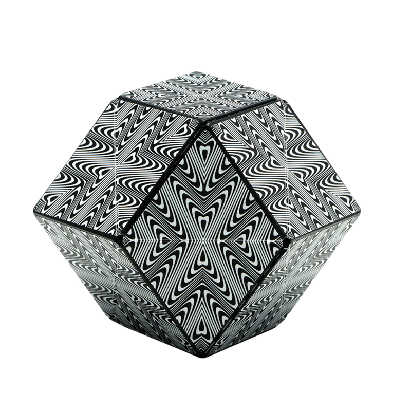 Black & White Shashibo Magnetic Puzzle Cube
