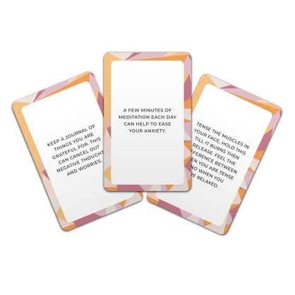 STRESS LESS CARDS - 100 reminders & tips for personal or clinical use