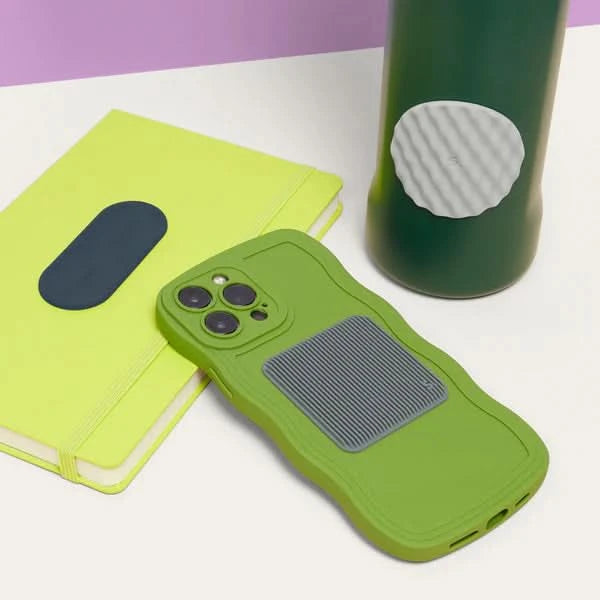 Pack of 3 Grey Slabs Silicone Sensory Sticker by Speks