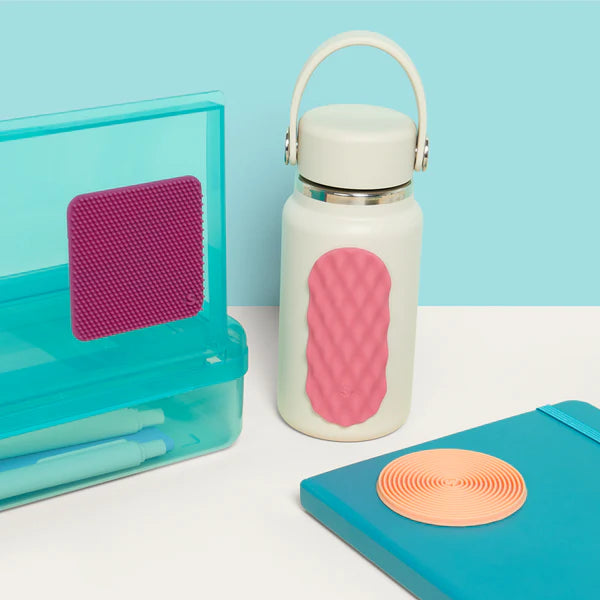 Pack of 3 Pink Slabs Silicone Sensory Sticker by Speks