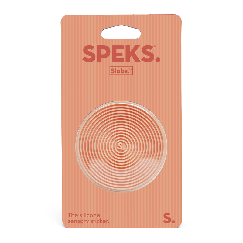 Circle Apricot Groove Slab Sensory Sticker by Speks
