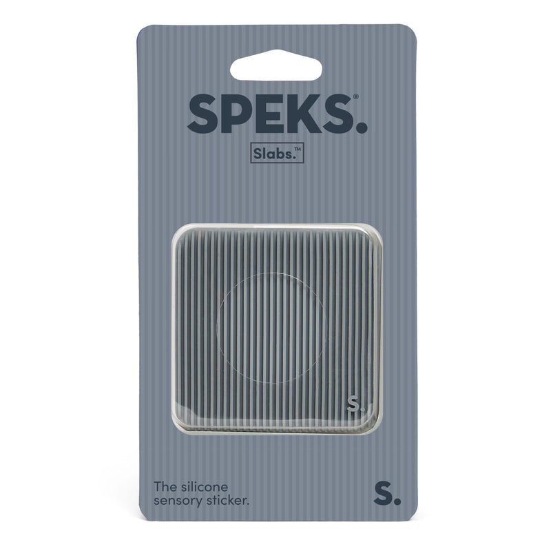 Square Dark Grey Groove Slab Sensory Sticker by Speks