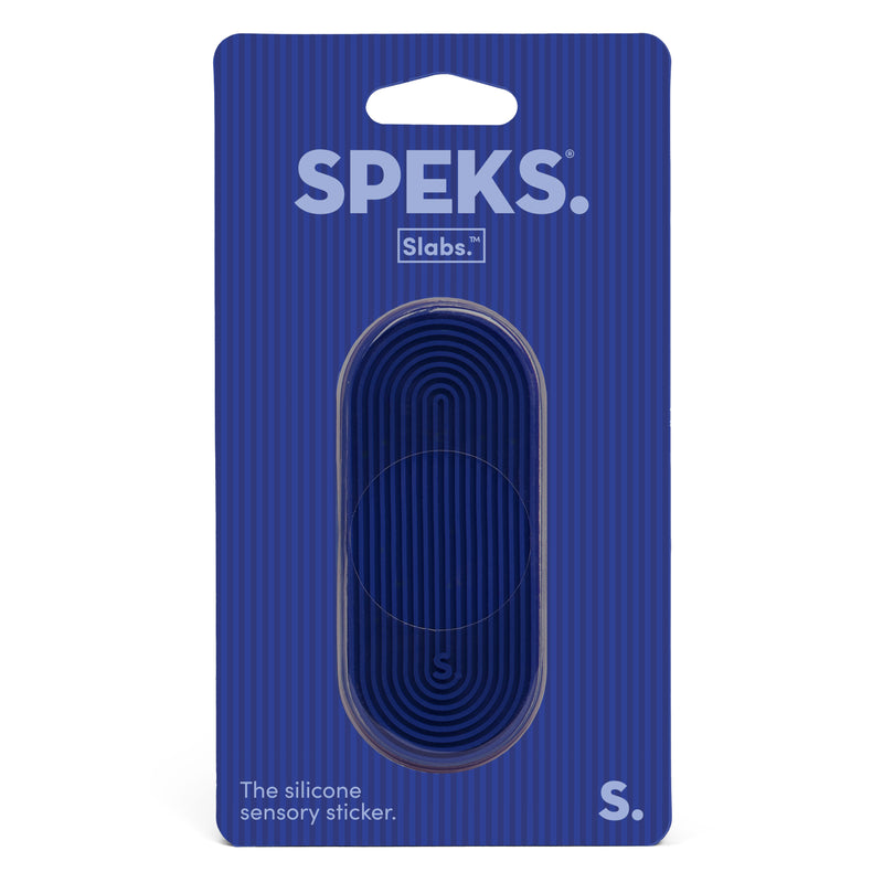Tab Navy Groove Slab Sensory Sticker by Speks
