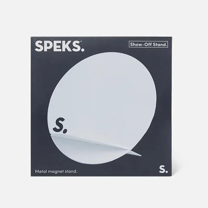Speks Show Off Stand - White Stand for Displaying Speks magnets