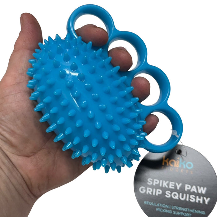 'Spikey' Paw Grip Squishy - BLUE