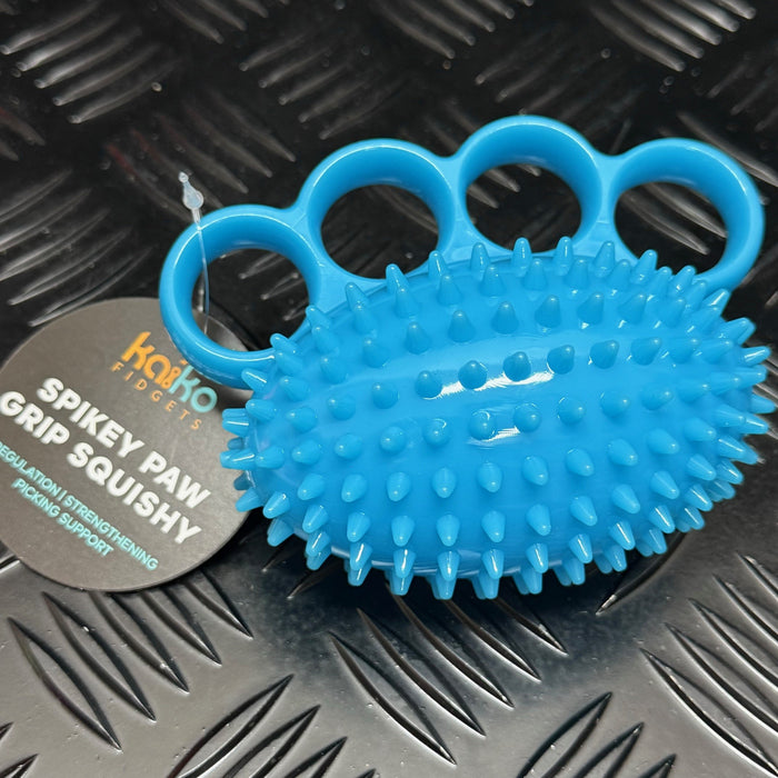 'Spikey' Paw Grip Squishy - BLUE