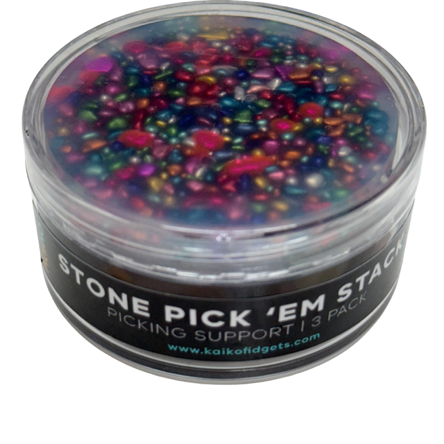 Stone Pick ‘Em Stack - pack of 3 refill natural stone discs