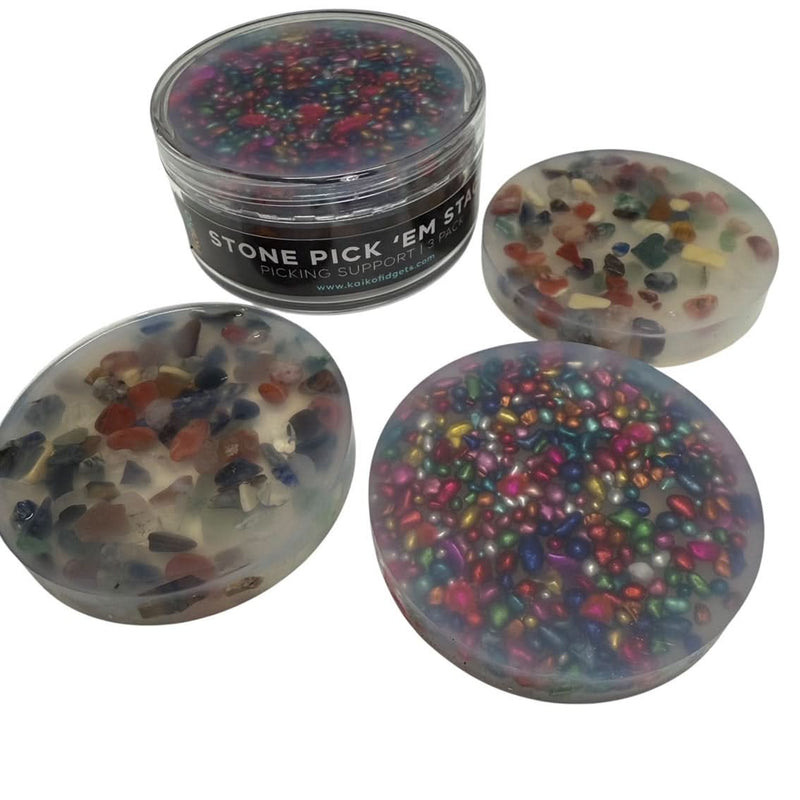 Stone Pick ‘Em Stack - pack of 3 refill natural stone discs