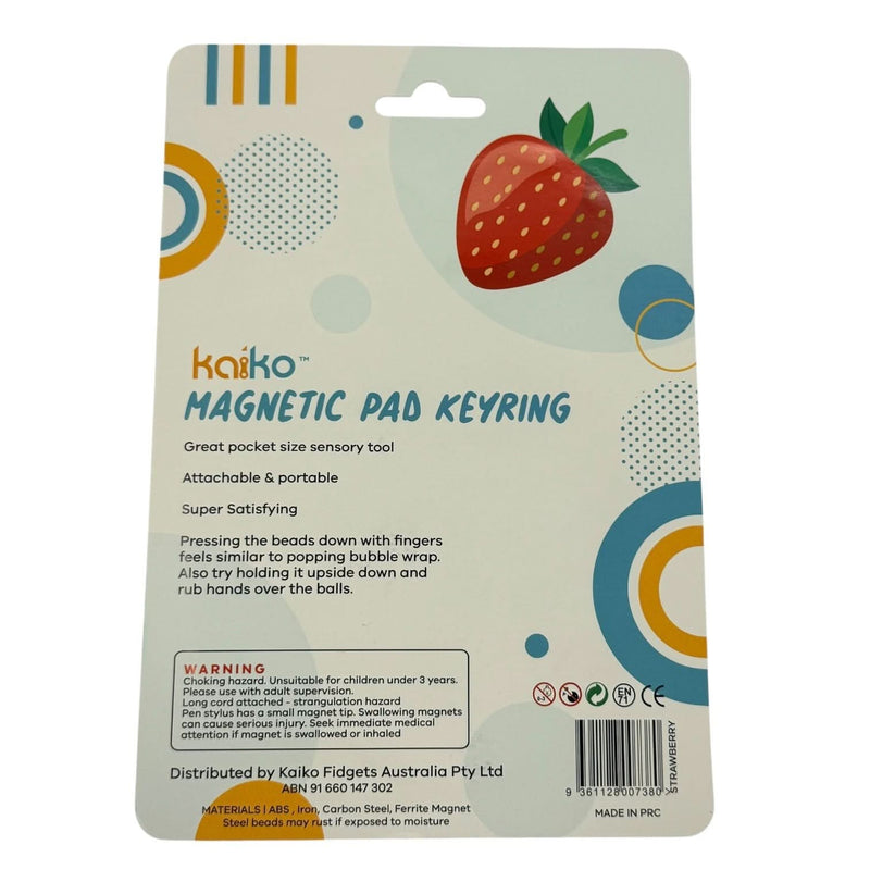 Strawberry Magnetic Pad Keyring