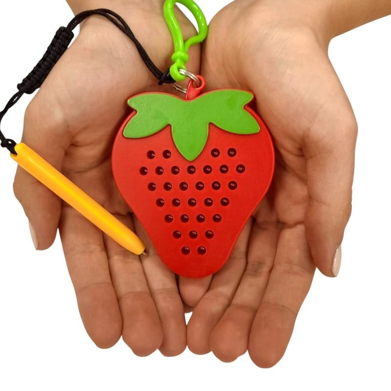 Strawberry Magnetic Pad Keyring