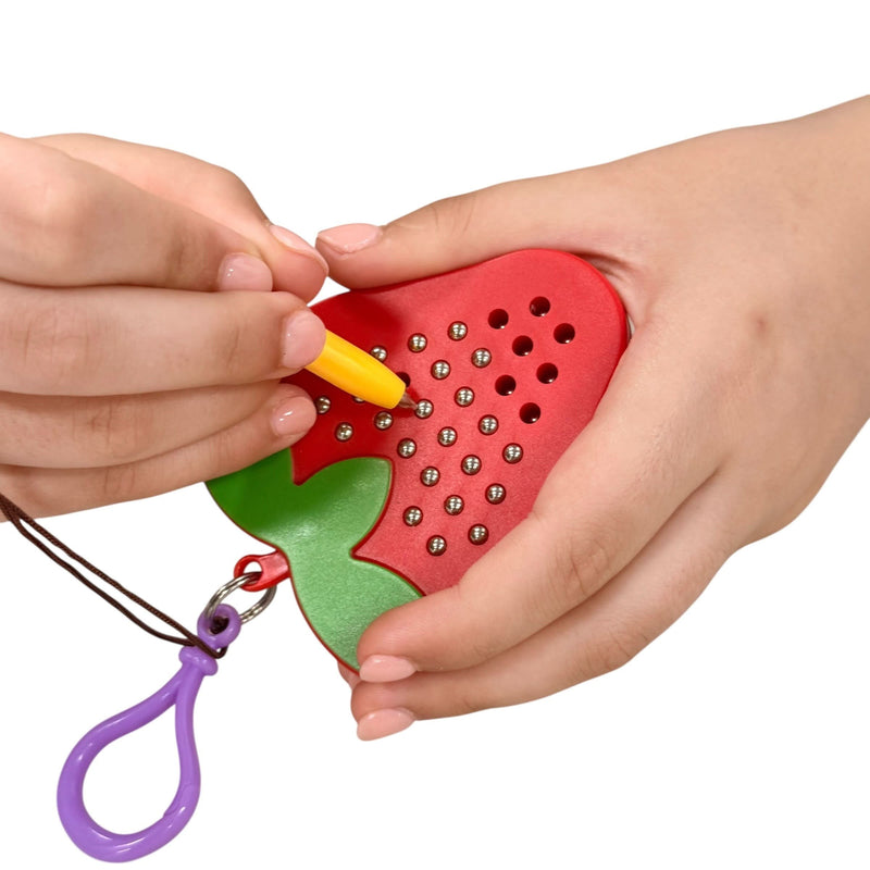 Strawberry Magnetic Pad Keyring