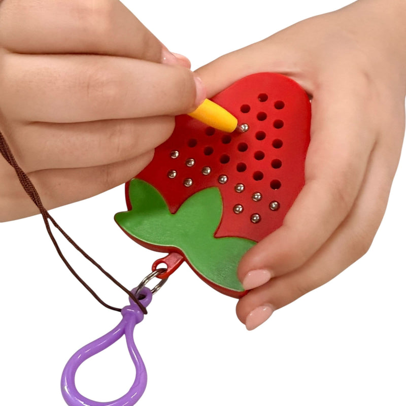 Strawberry Magnetic Pad Keyring