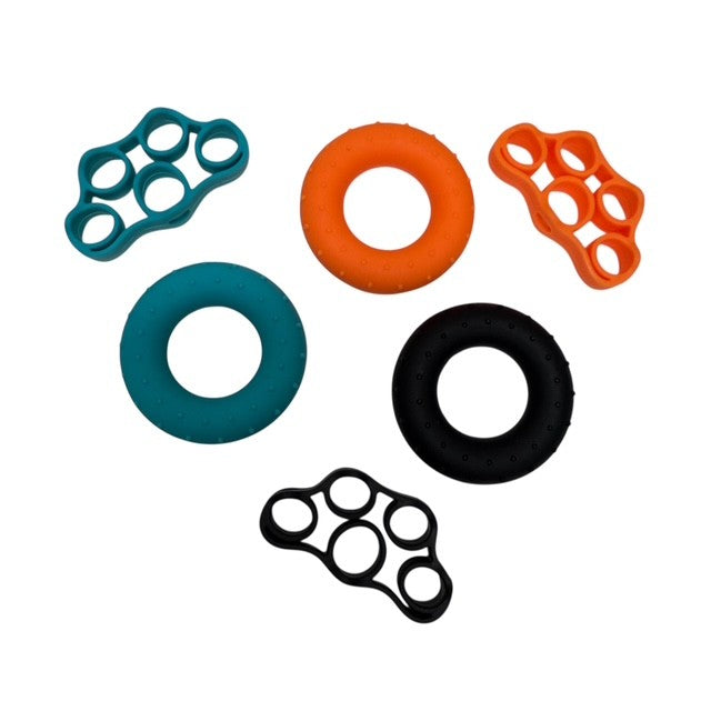 Bandes extensibles et anneaux anti-stress - Coffret de 6