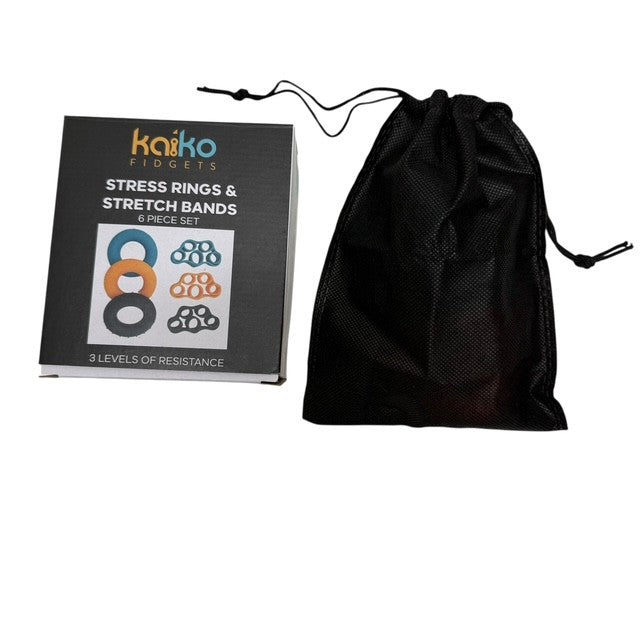 Bandes extensibles et anneaux anti-stress - Coffret de 6