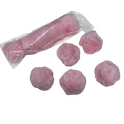 Super Fluffy Pink Pom Poms with loop : Pack of 5