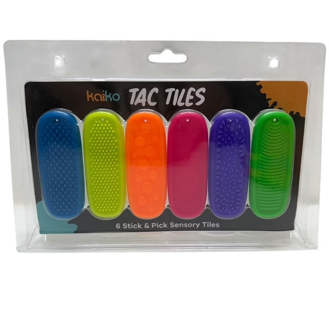 Tac Tiles by Kaiko - 6 Stick and Pick Sensory Tiles