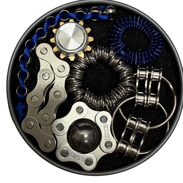 The Works Fidget Kit by Kaiko Fidgets - 7 Purpose Built Sensory Supports