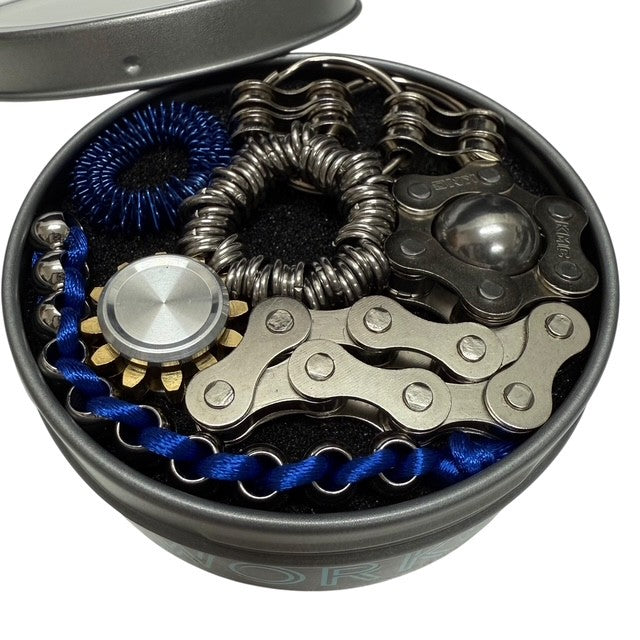 The Works Fidget Kit by Kaiko Fidgets - 7 Purpose Built Sensory Supports