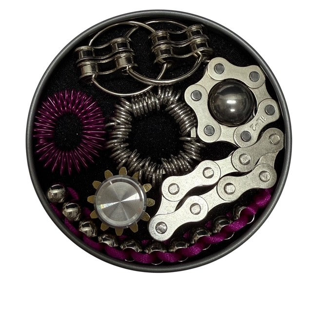 The Works Fidget Kit by Kaiko Fidgets - 7 Purpose Built Sensory Supports