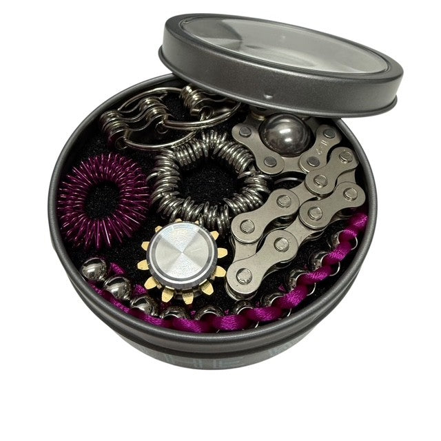 The Works Fidget Kit by Kaiko Fidgets - 7 Purpose Built Sensory Supports