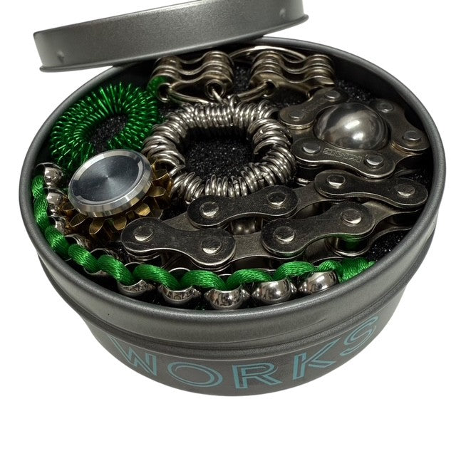 The Works Fidget Kit by Kaiko Fidgets - 7 Purpose Built Sensory Supports