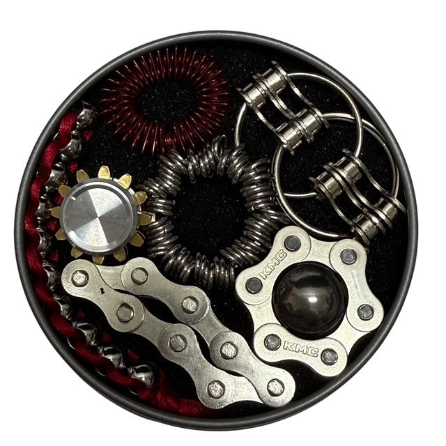 The Works Fidget Kit by Kaiko Fidgets - 7 Purpose Built Sensory Supports