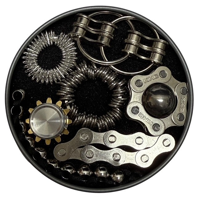 The Works Fidget Kit by Kaiko Fidgets - 7 Purpose Built Sensory Supports