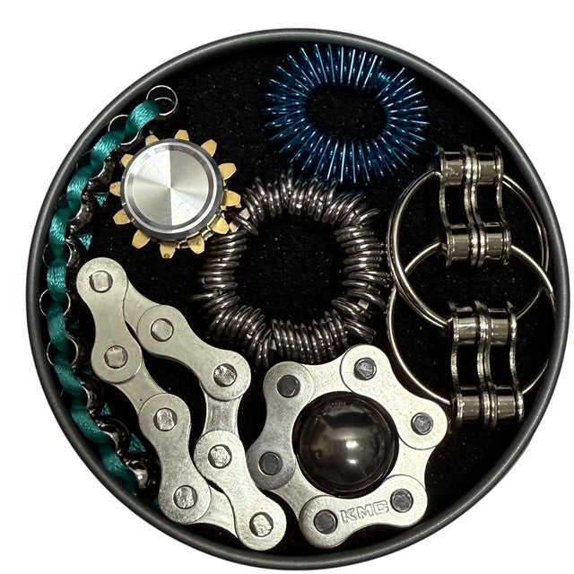 The Works Fidget Kit by Kaiko Fidgets - 7 Purpose Built Sensory Supports