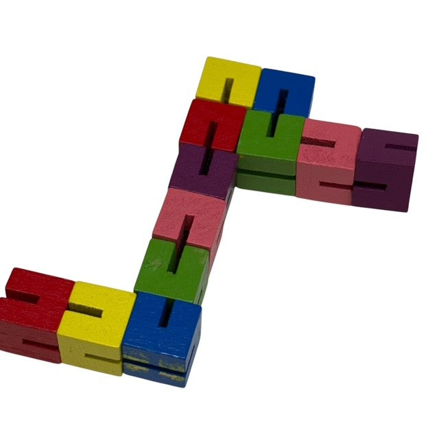 Wooden Fidget - twist and lock