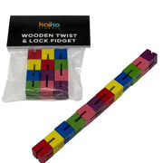 Wooden Fidget - twist and lock