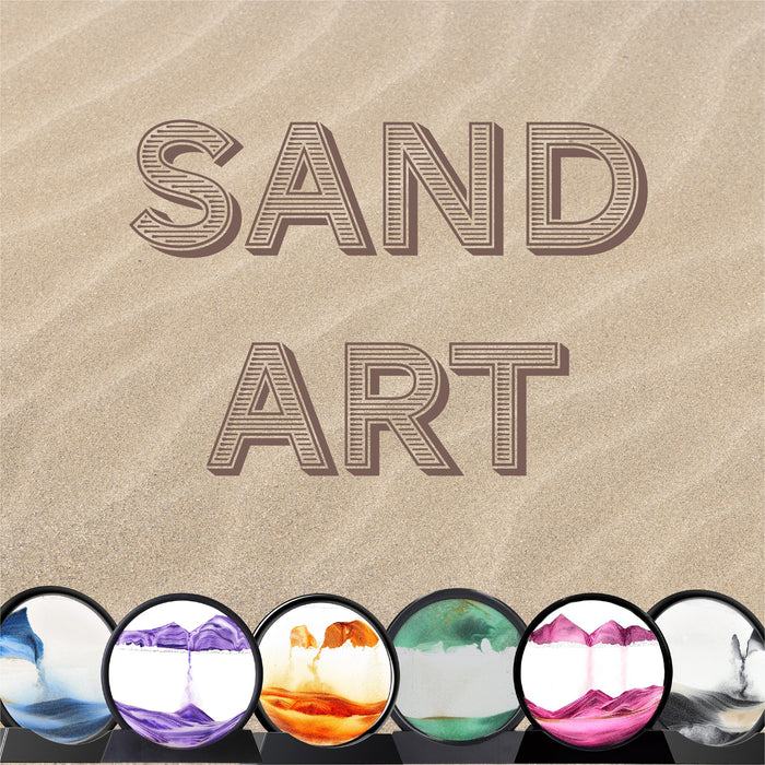 Paysages de sable d'art sur sable