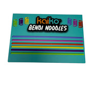 Kaiko BENDI Noodles packaging showing six smooth silicone sensory noodles