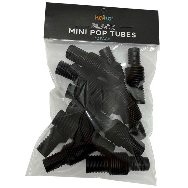 Pack of 12  Mini Pop Tubes - Imaginative Play and Pocket Size Sensory Supports