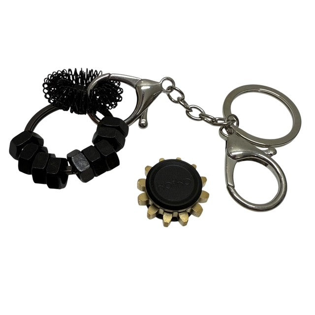 BLACKED OUT Fidget Set avec porte-clés détachable