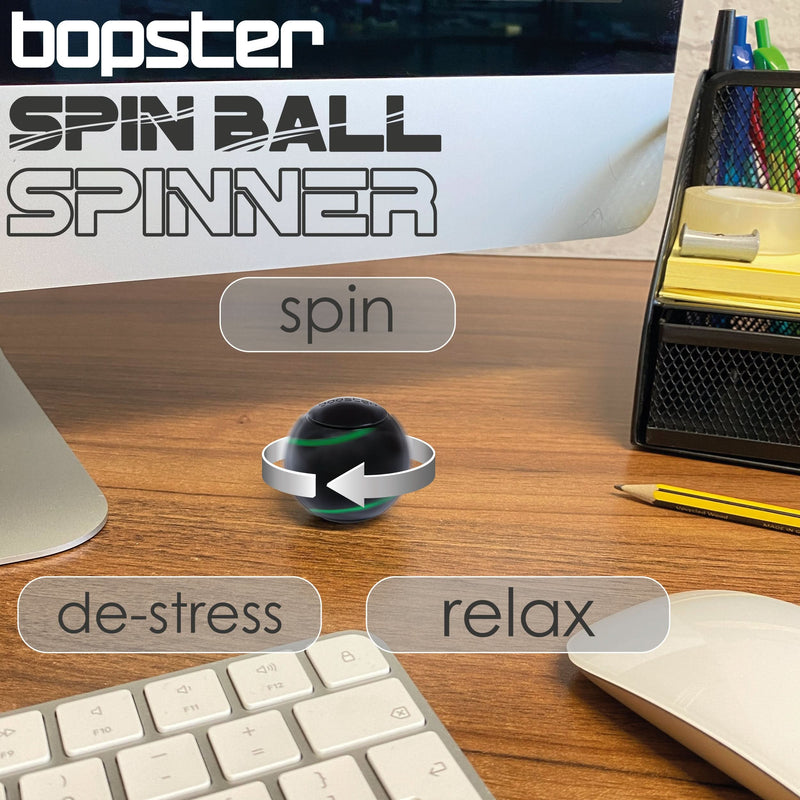 Bopster Spin Ball - Metal Gyroscope Sphere Spinner
