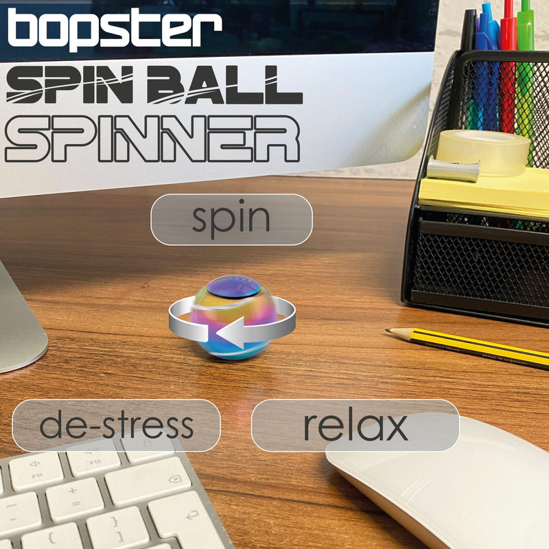 Bopster Spin Ball - Metal Gyroscope Sphere Spinner
