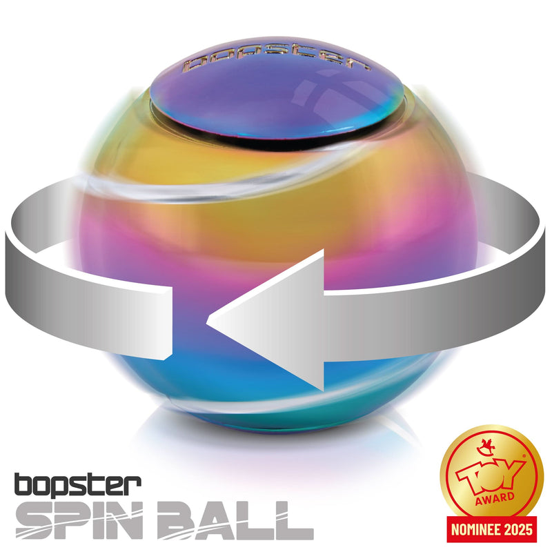 Bopster Spin Ball - Metal Gyroscope Sphere Spinner