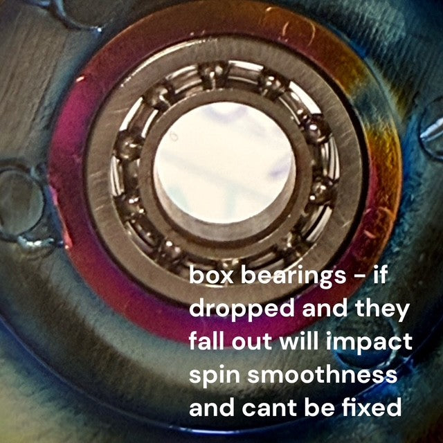 Oil Slick Square Spinning Cube