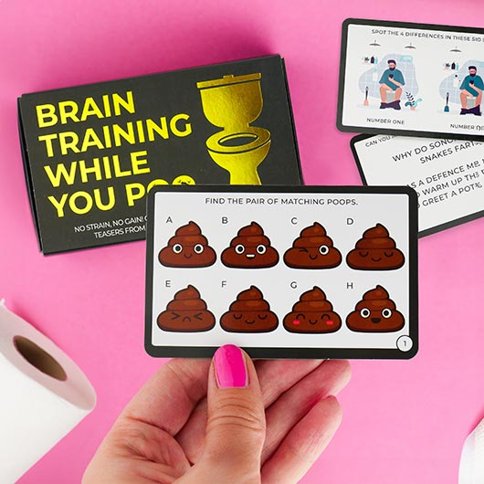 BRAIN TRAINING While You Poo Cards