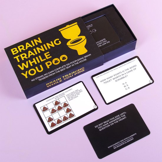 BRAIN TRAINING While You Poo Cards