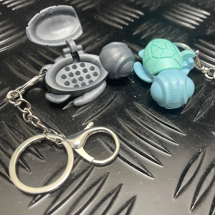 Calm Buddi Turtle Harm Minimisation Tool on a Custom Kaiko Keyring