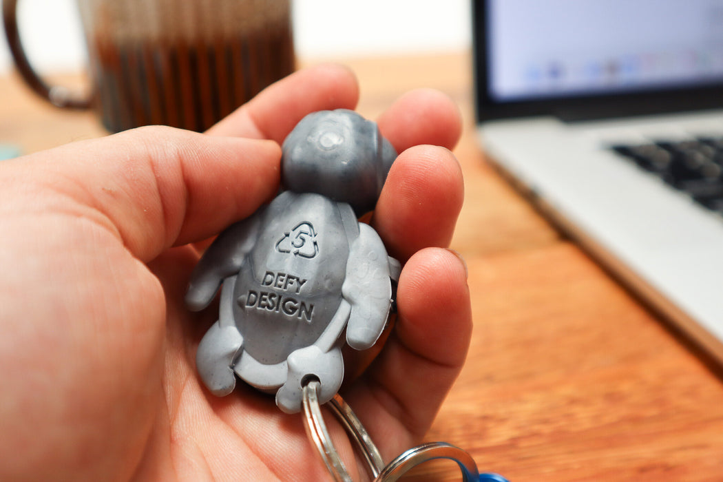 Calm Buddi Turtle Harm Minimisation Tool on a Custom Kaiko Keyring