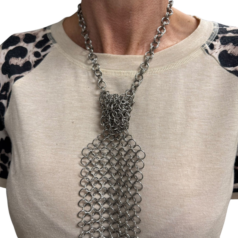 Chain Maille Tie - Hand Crafted by Kaiko Fidgets